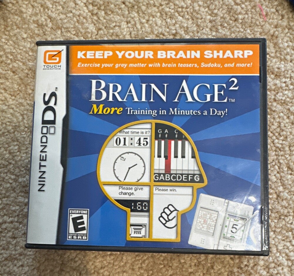 Nintendo Brain Age 2 More Training Minutes a Day! DS E NTSC-U/C 2007